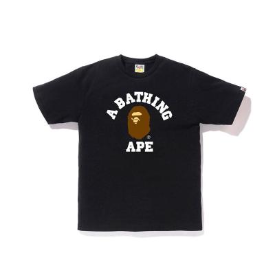 China Wholesale GRAND STREET 2022 New Brand BAPE Summer Camouflage Monkey Letter Fashionable Men's Short Sleeve T-shirt for sale