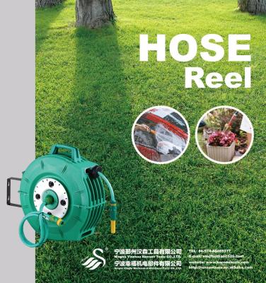 China Garden Wartering Outdoor Self-Retracting Automatic Retractable Garden Hose Reel with PVC Water Hose for sale