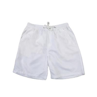 China Good Quality Summer Viable Soft Mens Woven Polyester Blank Panel Shorts Beachwear Wholesale for sale