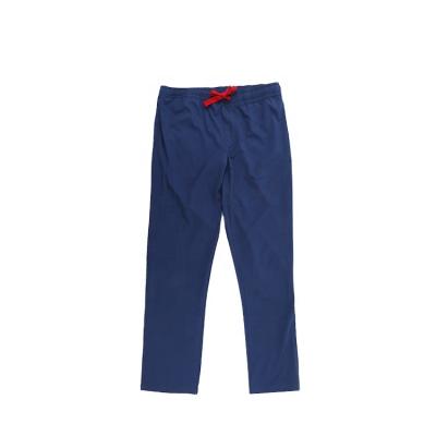 China Breathable High Quality 100% Polyester Plain Dyed Casual Drawstring Waist Mens Summer Trousers Pants for sale