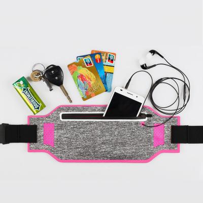 China Water Proof Adjustable Ultra Thin Lightweight Running Belt Waist Pack for sale