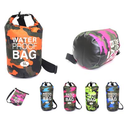 China Waterproof New Arrival 2022 Camouflage 10L IPX6 Waterproof Dry Bag For Outdoor Hiking Boating Beach for sale