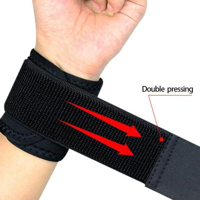 China Wholesale Adult Breathable Brace Wrist Support Soft Design Fingerless Thicken Cotton Wristbands As Sports Support for sale