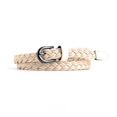 China Fashion.Casual.Business Good Prices Colorful Customized Women's Stretch Woven Adjustable Braided Belt for sale