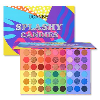 China UCANBE Candy Eyeshadow Palette 54 Colors Shimmer Matte High Pigmented Eye Shadow Waterproof Sensational Metallic Powder Makeup Long Lasting Eyes for sale