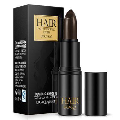 China 3.8g Gray Root Coverage Hair Color Instant Stick Gray Root Change Hair Color Black Brown Temporary Hair Dye Cover Up Cream White Hair Color Dye Temporary for sale