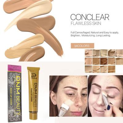 China Dark Concealer Professional Cosmetic Face Cream Concealer Circle Cover Makeup Moisturizer DNM 14 Color Concealer Base Waterproof Eye Cream for sale