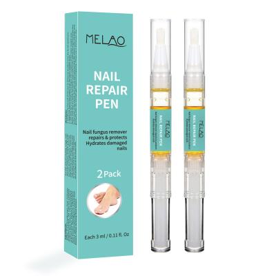 China Foot Skin Care MELAO Nail Repair Pen Treatment Remedy Nail Treatment Feet Care Essence Whitening Toe Nail Foot Remove Gel 2PCx3ml for sale