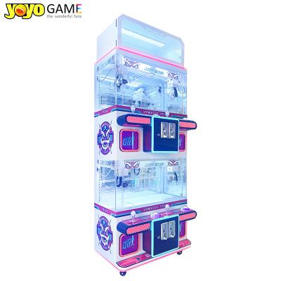 China 4 Spelers Pop Crane Machine Roze Geschenk Pop Claw Machine Coin Operated Crane Claw Machine te koop Te koop