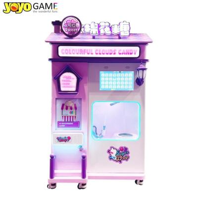 China New Vending Machine 2024 Professional Intelligent Automatic Cotton Candy Vending Machine With Advertising Screen for sale