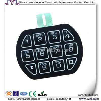 China Waterproof Electronic Digital Membrane Switch Membrane Keypad / Combination Lock for sale