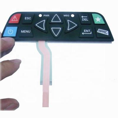 China Silicone Rubber Button Waterproof PET Circuit Keypad Membrane Switch for sale