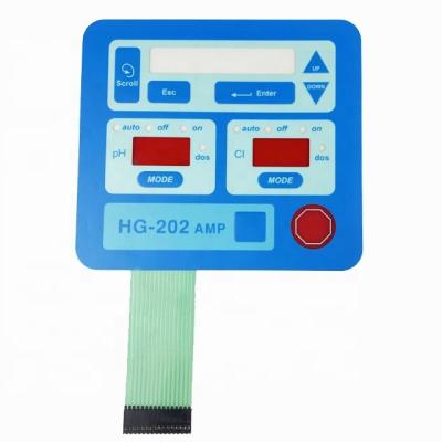 China Waterproof Push Button Custom Tactile Membrane Keypad Waterproof Membrane Switch for sale