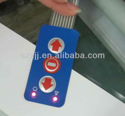 China Waterproof Enclosed Red LED Tactile Membrane Switch / Keypad / Keypad Switch for sale