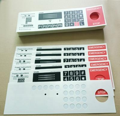 China Large Size Membrane Switch Industrial Electrical Adhesive Keypad Control Front Panel Waterproof for sale