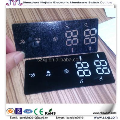 China Waterproof 7 Segment LED Top Layer Refrigerator Touch Keypad Cover Layer for sale