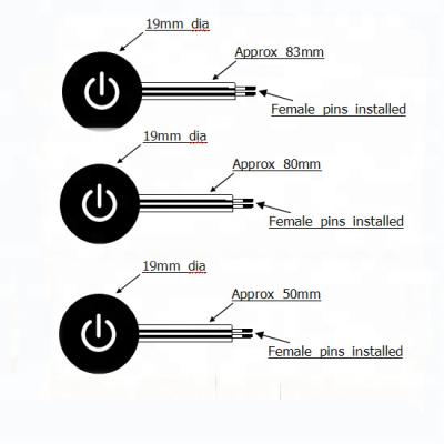 China Single telecommunication equipment diameter 19mm one key keypad with 3M adhesive membrane panel keypad membrane switch for sale