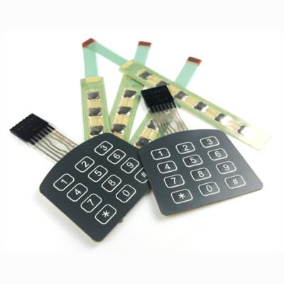 China Waterproof Metal Dome Membrane Keypad for sale