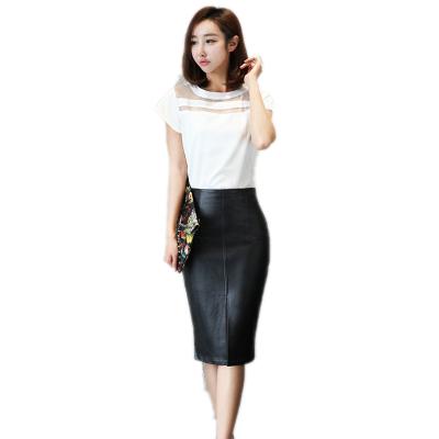 China Anti-Static PU Casual Short Zipper Bodycon Sexy Women Mini Leather Skirt for sale