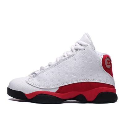 China New Style Anti-odor Fashion Boys Basketball Shoe Upper Material PU Children Kids Casual Shoes for sale