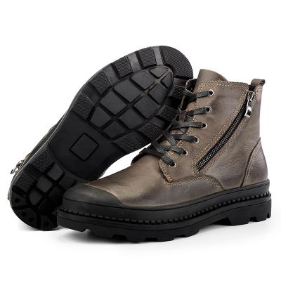 China Anti-Smell Erkek Sports Bot Ayakkabi Italy Chelsea Men Safety Moon Heightening Boots Genuine Leather Stylish Shoes For Suede for sale