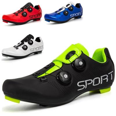 China 2021 Hot Selling Good Quality PU Comfortable Bicycle Shoes Lightweight Breathable Road Bike Cycling Shoe for sale