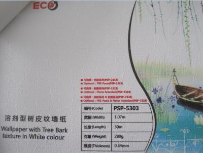 China Indoor Inkjet Printing Media Large Format Vinyl Wallpaper Solvent for sale