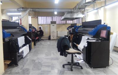 China Epson DX7 Dye Sublimation Printer with heater to print Textile Fabric in three head for sale