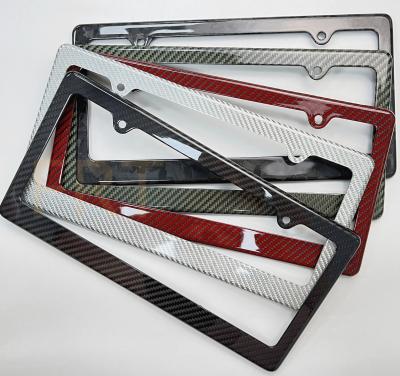 China 3K Twill Carbon Fiber Car Carbon Fiber License Plate Holder Carbon Fiber Number Plate for sale