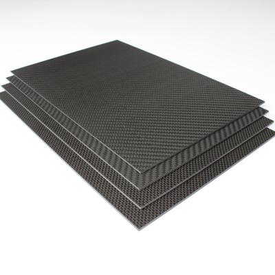 China 3k Carbon Fiber Stoffen platen Plaat voor auto's Kelder muren 2mm 2.5mm 3mm Te koop