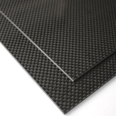 China 3k Carbon Fiber Board Composite Panel 1mm Fiber Laminated CFRP Sheets 400x500mm Te koop