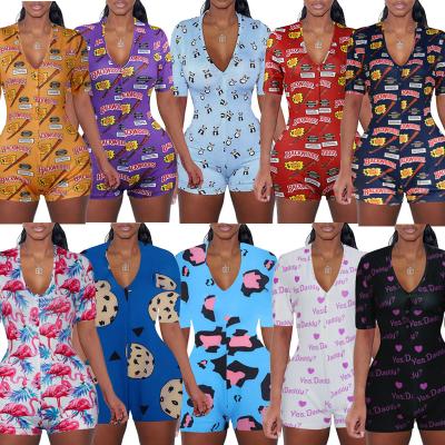 China QUICK DRY various spandex onesie summer sleepwear sexy short pajamas for women for sale