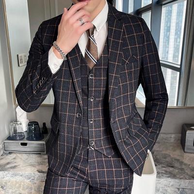 China Other the male Korean version of new main thrust of the thin-fitting suit three-piece suit 227-3TZ8202-S220 suit for sale