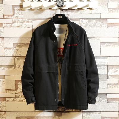 China 2020 autumn new size white brick wall hanging anti-pilling auction American machining jacket M-5X HJ73-S85 for sale