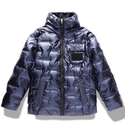 China Lunan Waterproof Clothing | 2021 winter new shiny contracted Japanese feather coat collar CSI tide down jacket for sale