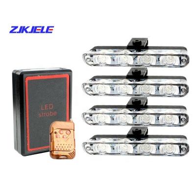 China 4x4 LED Wired/Wireless Remote Controller Car Strobe Warning Light Truck Bar 12V DRL Work DRL Net Grill ZJ-J142 for sale