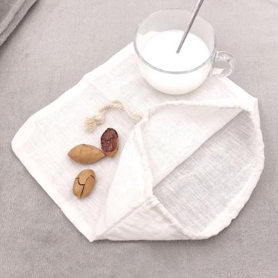 China Hotels Nut Reusable Organic Reusable Milk Filter Bag for All Purpose Food Strainer - Nutmilk, Juicing, Coffees for sale