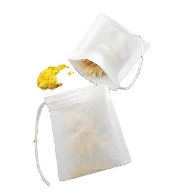 China Different Tea Bag Biodegradable Empty Drawstring Filter Paper Tea Bags for sale