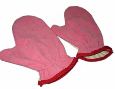 China With Thumb Beauty Glove Dish Microfoiber Washing Cleaning Glove for sale