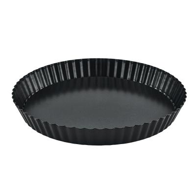 China Durable 9 Inch Round Carbon Steel Pizza Pie Pan Heat Resistant Non-Stick Baking Cake Pan for Kitchen for sale