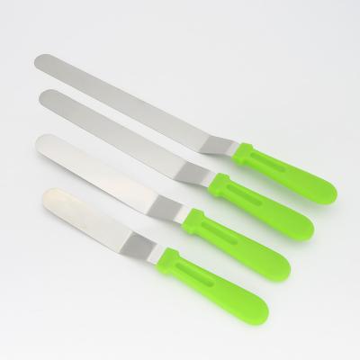 China Viable Hot Sales Bakery Decorating Straight Spatula Universal Knife Pizza Supplies Stainless Steel Cake Icing Spatula for sale