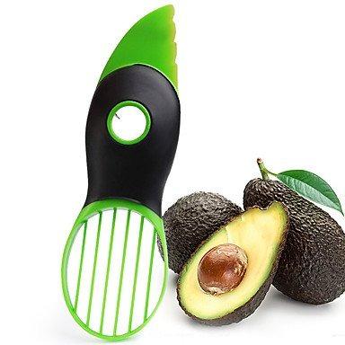 China Multifunctional Viable 3 in 1 Plastic Avocado Slicer Easy Clean Avocado Cutter for sale