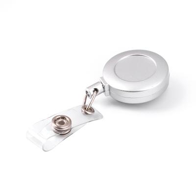 China QORI Socket Plating Retractable Holder Metal Badge Reel Logo Badge Reel Holder for sale