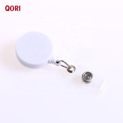 China High Quality ABS Flat Surface Round ID Card Badge Reel Card Badge Holder for sale