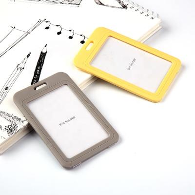 China Fashion QORI Clear Acrylic Card Holder ID Card Holder Metal ID Card Holder for sale