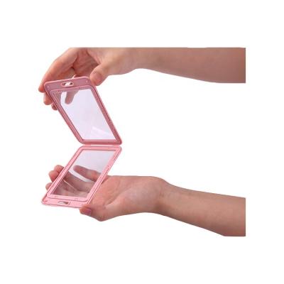 China Plastic business card holder QORI costom color id card holder rfid blocking card holder for sale