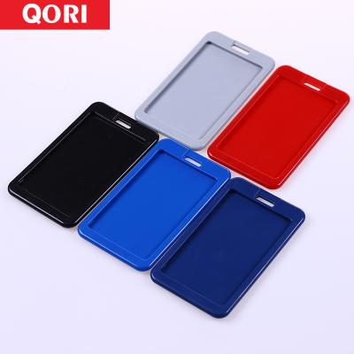 China Multicolor Plastic QORI Business Name Card Holder Word Employee ID Card for sale