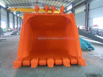 China HARDOX and Q345B Hardox EX1200/1900/2500/3000/5500 Excavator Big Rock Bucket for sale