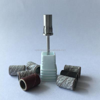 China Stainless Steel Nail Supplies Easy Off Mandrel Dremel Sanding Band for sale