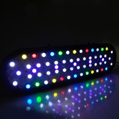 China 90-120CM 300W Led Aquarium Light Full Spectrum Led Aquarium Light Coral Reef With Remote Control Or APP Dimming for sale